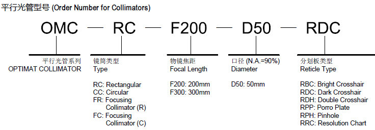 HCOMC系列 電子平行光管/準直望遠鏡 【HCOMC-F100/F150/F200/F300/F400/F500】